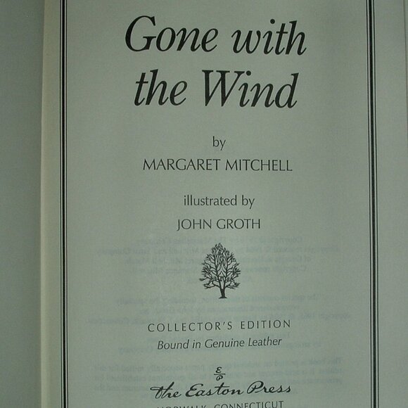 GONE With The WIND by Margaret Mitchell Easton Press Leather As New 1996 - Picture 3 of 12